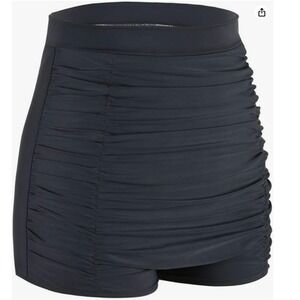 Pre-Loved Firpearl 22w Gray High-Waisted Boyleg Bikini‎ Bottoms